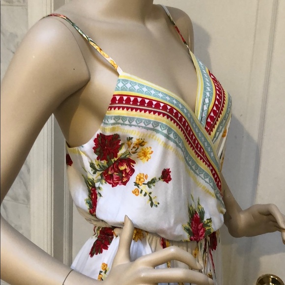 FLORAL PRINT MAXI BOHO DRESS - Picture 8 of 10